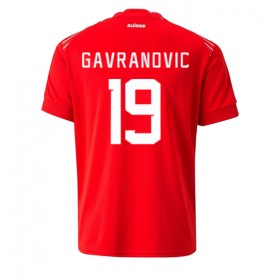 Jalkapallo Pelipaidat/Peliasut Sveitsi Mario Gavranovic 19 Kotipelipaita Mm-Kisat 2022